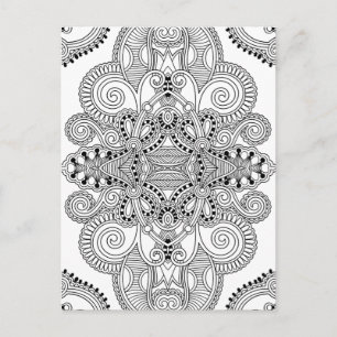 Unique Doodle Postcard