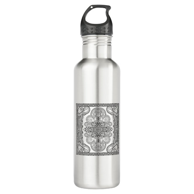 Unique Doodle Water Bottle (Front)