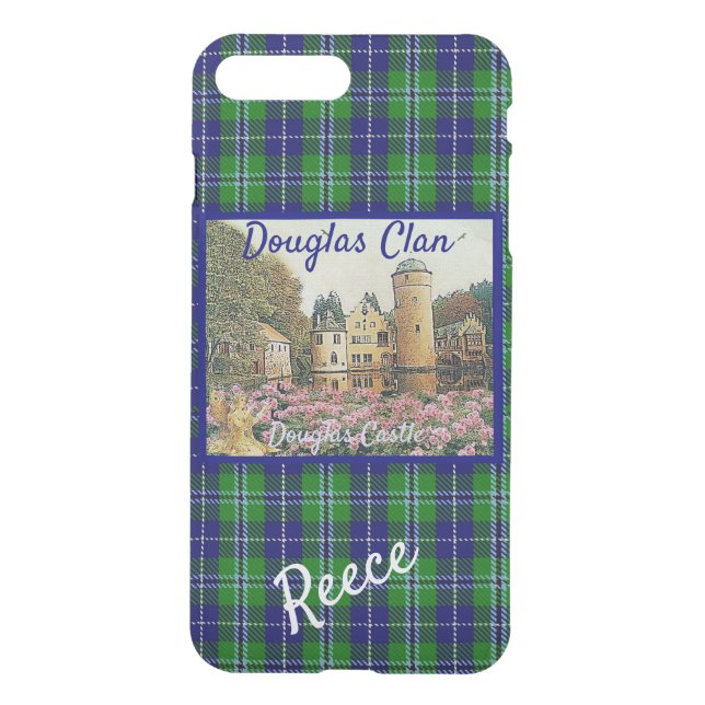 Unique Douglas Clan's Castle Tartan iPhone Case (Back)