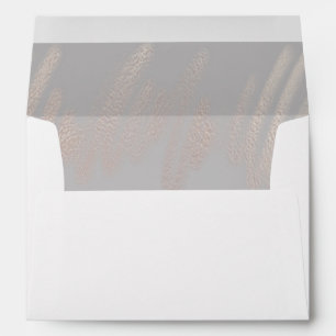 Unique Dove Grey Abstract Wedding Envelope Liner