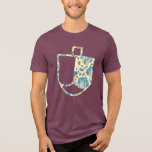 Unique Dreidel Faux Applique Hanukkah  Tri-Blend Shirt<br><div class="desc">Celebrate the holiday of Hanukkah in style with this lovely design of a dreidel made to look like an applique. Make sure you choose colors with white under base to ensure the vibrant colors.</div>