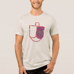Unique Dreidel Faux Applique Hanukkah  Tri-Blend Shirt<br><div class="desc">Celebrate the holiday of Hanukkah in style with this lovely design of a dreidel made to look like an applique. Make sure you choose colors with white under base to ensure the vibrant colors.</div>