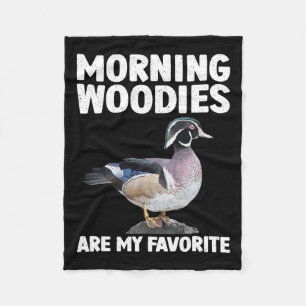 Unique Duck Hunting Art For Men Women Hunter Duck  Fleece Blanket