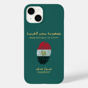 Unique Egypt Travel Pass Passport Print Souvenir Case-Mate iPhone 14 Case