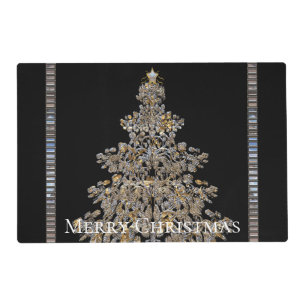 Unique Elegant Christmas Tree Placemat