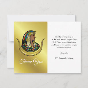 Unique Elegant Gold Daughter of Isis Thank You Card