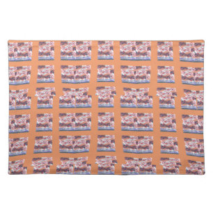 Unique Elegant Heart-Patterned Artwork for All Age Cloth Placemat