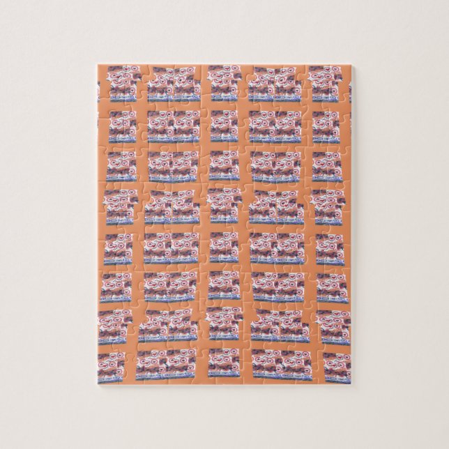 Unique Elegant Heart-Patterned Artwork for All Age Jigsaw Puzzle (Vertical)