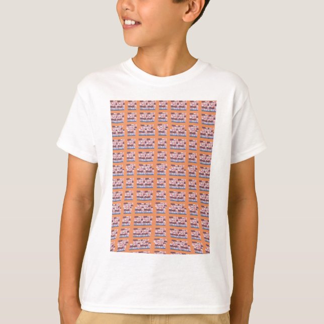 Unique Elegant Heart-Patterned Artwork for All Age T-Shirt (Front)