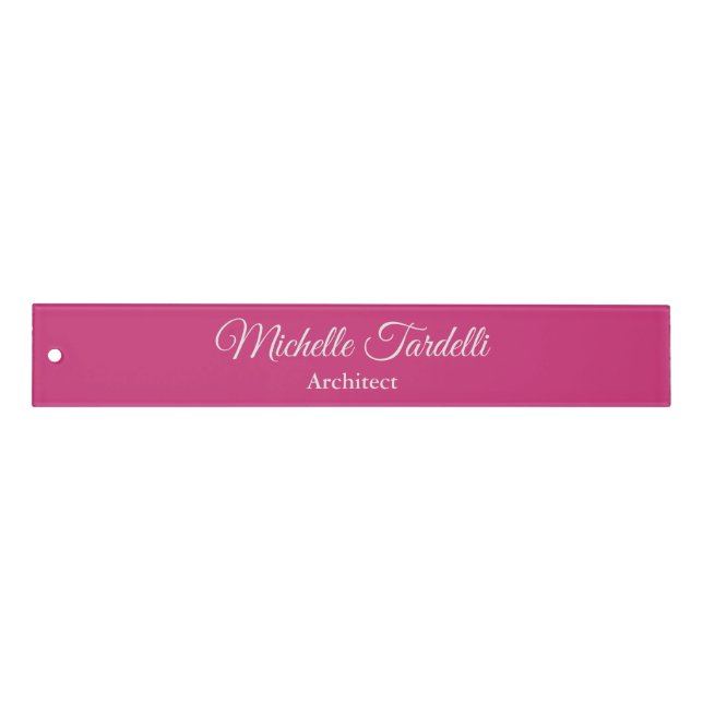 Unique Elegant Minimalist Modern Feminine Plain Ruler (Front)