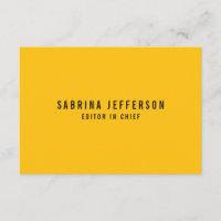 Unique Elegant Plain Simple Minimal Yellow Orange