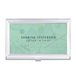 Unique Elegant Plain Simple Minimalist Business Card Case
