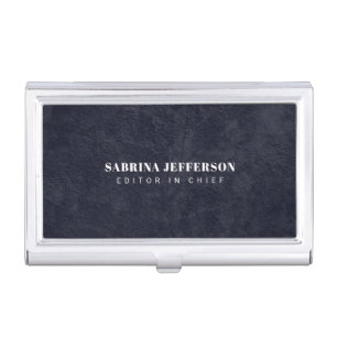 Unique Elegant Plain Simple Minimalist Business Card Case