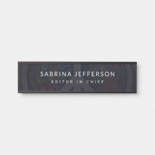 Unique Elegant Plain Simple Minimalist Door Sign