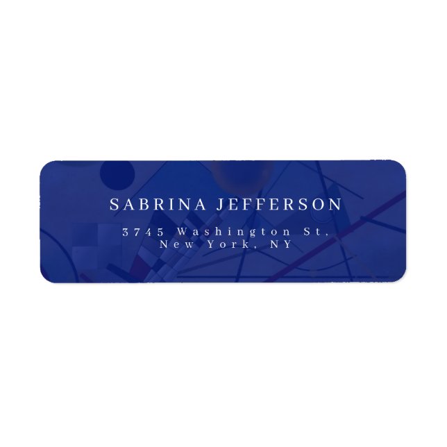 Unique Elegant Plain Simple Minimalist Label (Front)