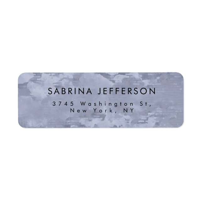 Unique Elegant Plain Simple Minimalist Label (Front)