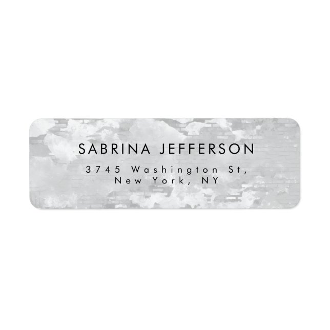 Unique Elegant Plain Simple Minimalist Label (Front)