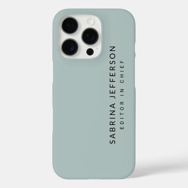 Unique Elegant Plain Simple Minimalist Light Blue Case-Mate iPhone Case (Back)