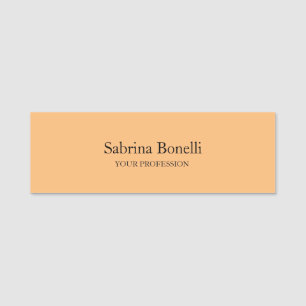 Unique Elegant Plain Simple Modern Professional Name Tag