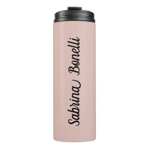 Unique Elegant Plain Simple Rose Gold Color Thermal Tumbler