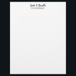 Unique Elegant Plain Simple White Special Letterhead<br><div class="desc">Choose from Different Types and Sizes. Easy Editing Tools. Classical Professional Simple Template For All Needs.</div>