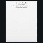 Unique Elegant Plain Simple White Special Letterhead<br><div class="desc">Choose from Different Types and Sizes. Easy Editing Tools. Classical Professional Simple Template For All Needs.</div>
