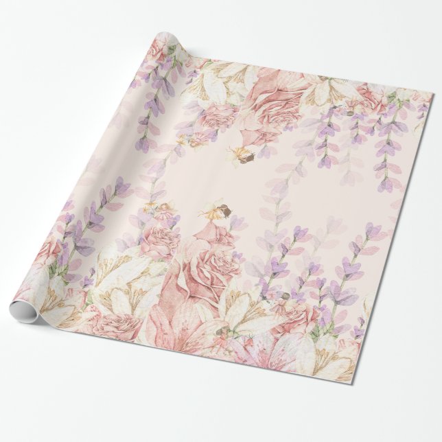 Unique Enchanted Fairy Wrapping Paper (Unrolled)