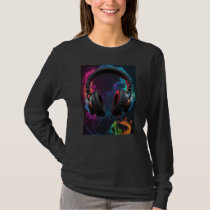Unique Energetic Soundwave Fusion Design T-Shirt