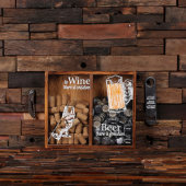 Unique Engraved Bottle Cap & Cork Dual Shadow Box (Front)