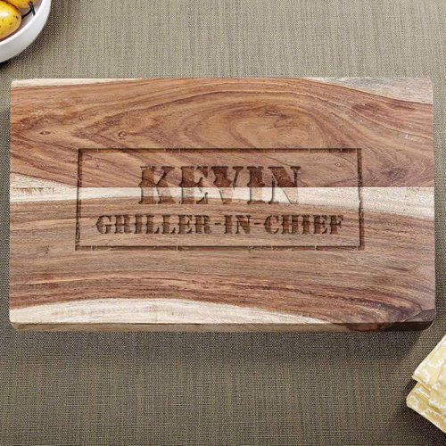 Unique Engraved Meat Exotic Hardwood Cutting Board