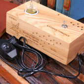 Unique Engraved Rectangle Edison Lamp Award (Top Right)