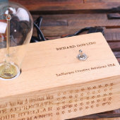 Unique Engraved Star Wooden Edison Lamp Award (Top)