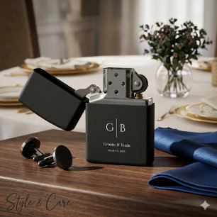 Unique Engraved Zippo Wedding Favor for Guests Lighter