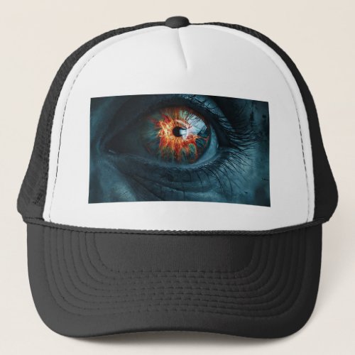 Unique Eye Design Trucker Hat