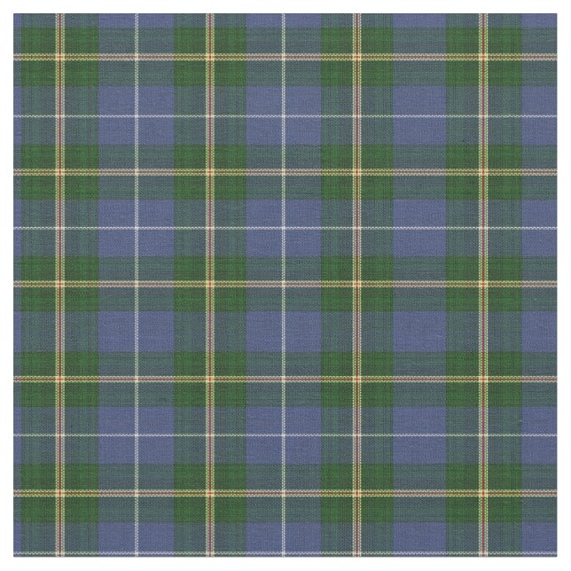 Unique fabric   blue Nova Scotia Tartan plaid (Close Up)