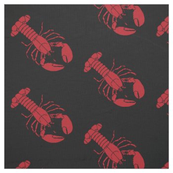 Unique Fabric  Lobster by Lighthouse_Route at Zazzle