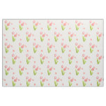 Unique fabric  Retro pink tulip flower