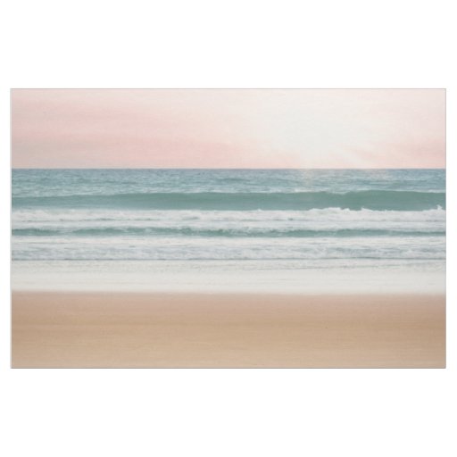 Unique fabric sunset blue rose beach