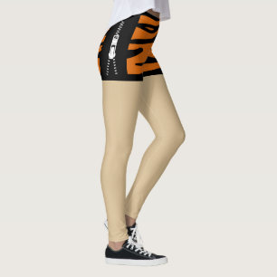 Unique fake shorts with zipper l Animal Cheetah Leggings