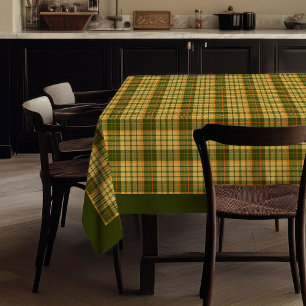 Unique Fall Autumn Tablecloth Elegant Checkered