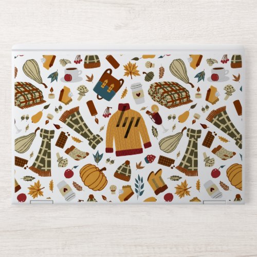 Unique Fall Leaves Harvest Autumn Pumpkins HP Laptop Skin