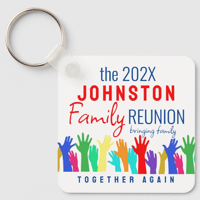Unique Family Reunion Ideas Keychain (Front)