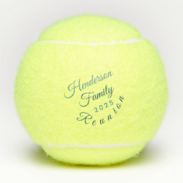 Unique Family Reunion Monogrammed Tennis Balls