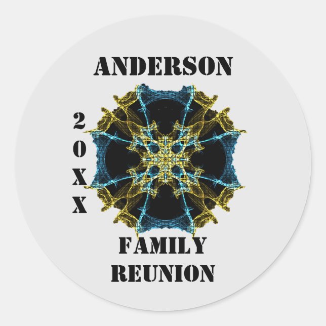 Unique Family Runion Celestial Envelope Seal (Front)