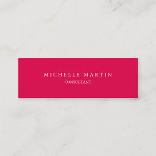 Unique feminine exclusive private special pink mini business card