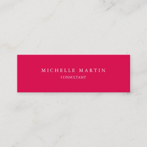 Unique feminine exclusive private special pink mini business card