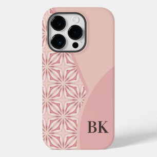 Unique Feminine Pretty Pink Geometric Pattern Case-Mate iPhone 14 Pro Case