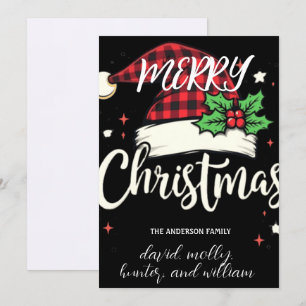 Unique Festive Santas Hat Christmas Party Invitati Invitation