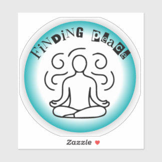 Unique Finding Peace Art Designs - Happy Shopping Sticker