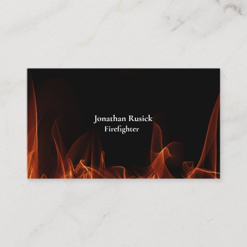 Unique Firefighter Business Card